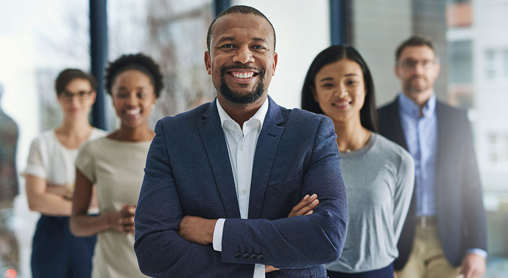 group of people in business clothes.