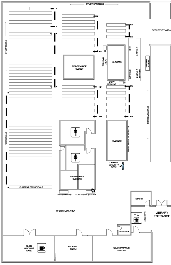 5th Floor South Map