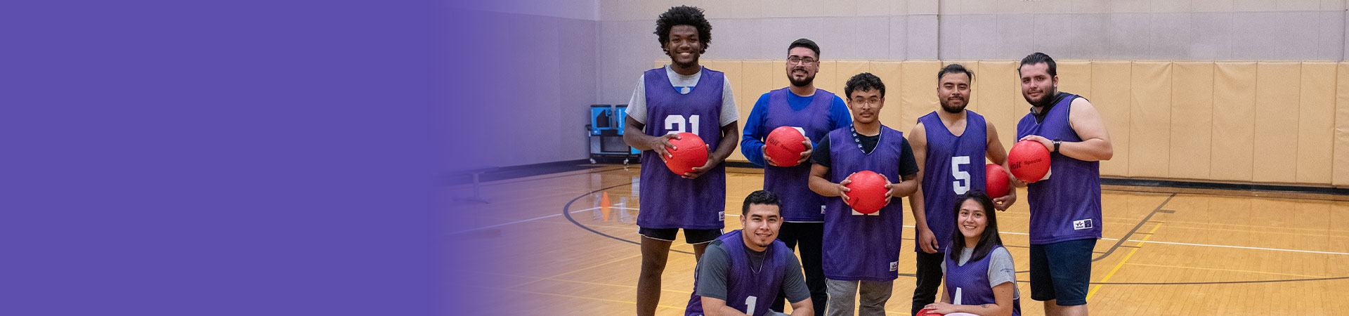 UHD students playing sports.