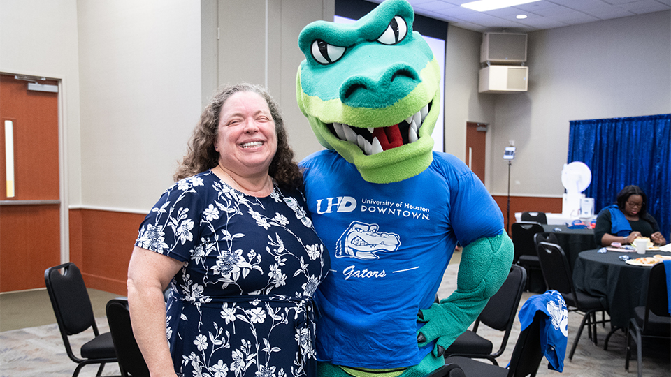 Ed-U-Gator and Sandra Jacobson