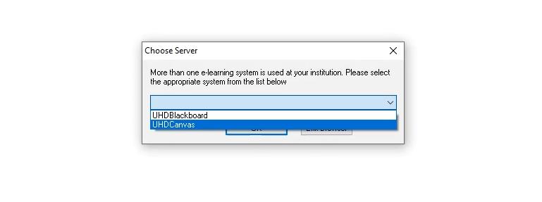 When Asked to Select Server, select UHDCANVAS