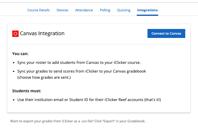 Integrations tab screenshot