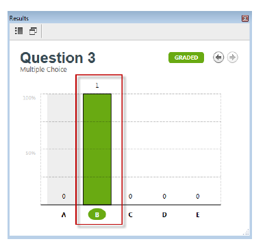 a screenshot of selecting the correct answer column